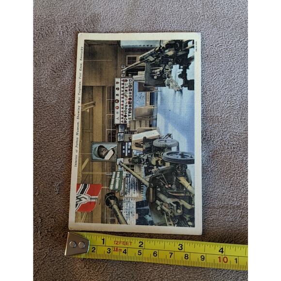 Vintage C1950 Patton Museum Postcard Showing War Trophies Fort Knox Kentucky WW2 - Picture 5 of 13